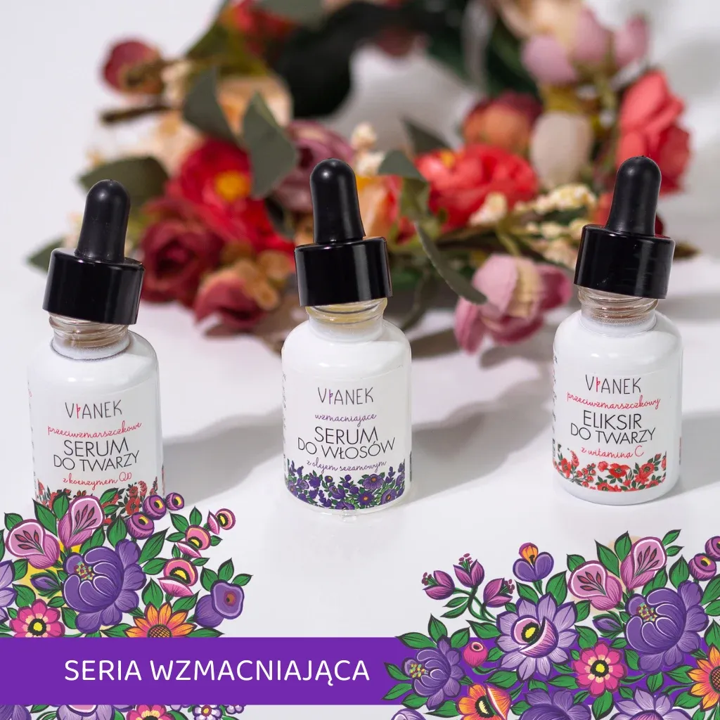 Vianek Styrkende hårserum 30 ml med mandelolie