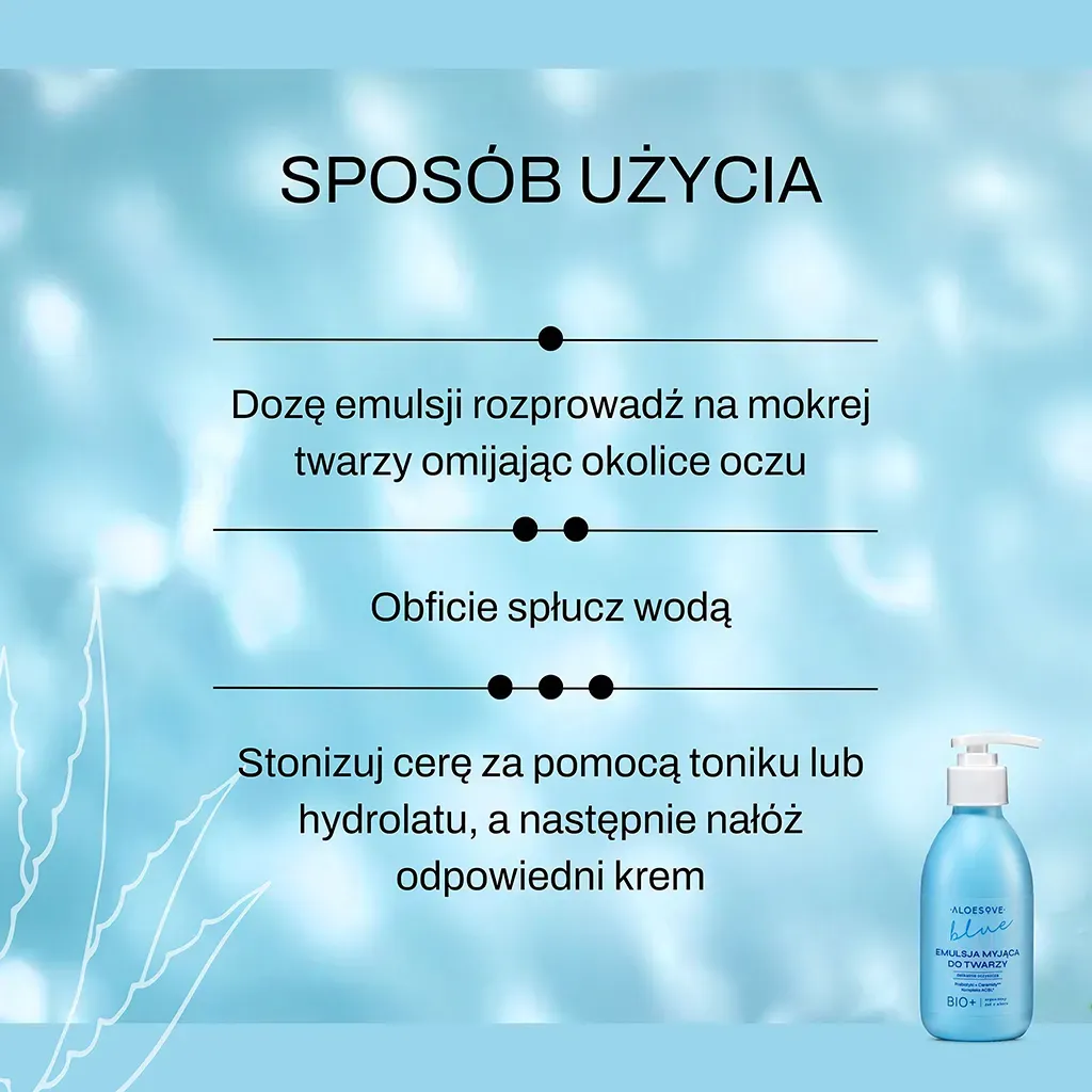 Sylveco Aloesove Blue renseemulsion tør hud