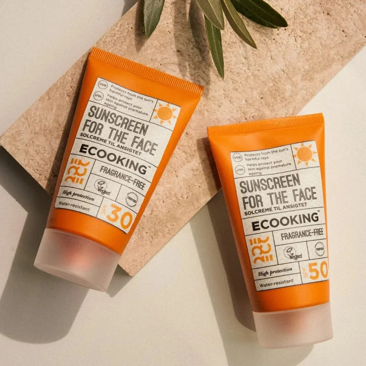Ecooking Sunscreen Face solcreme SPF 50 parfumefri
