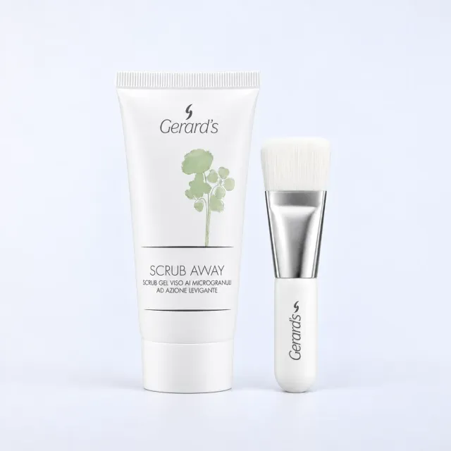 Gerard's Scrub Away bodyscrub sæt med pensel