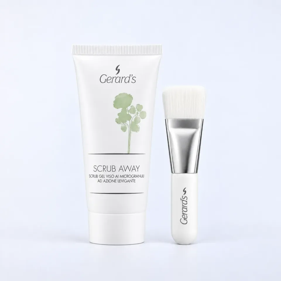 Gerard's Scrub Away bodyscrub sæt med pensel
