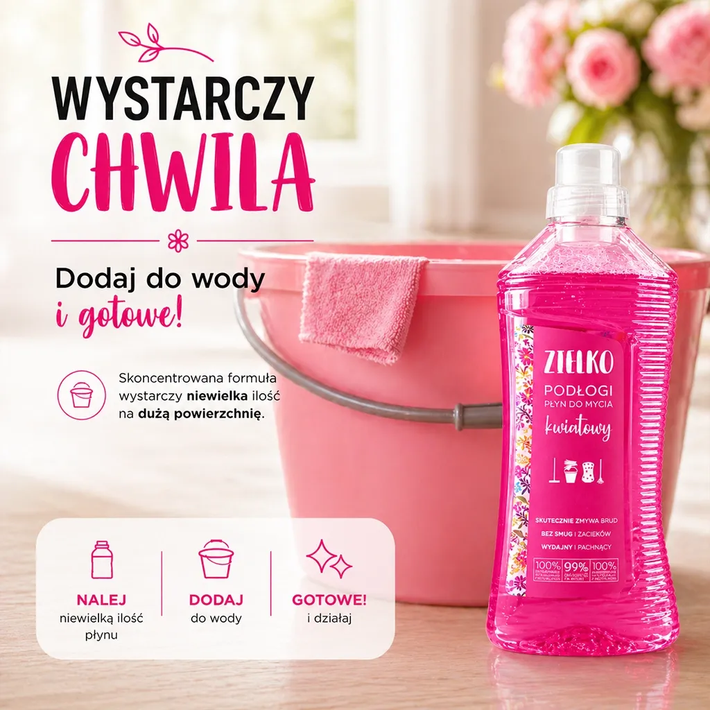 Sylveco Zielko gulvvask blomst stribefri