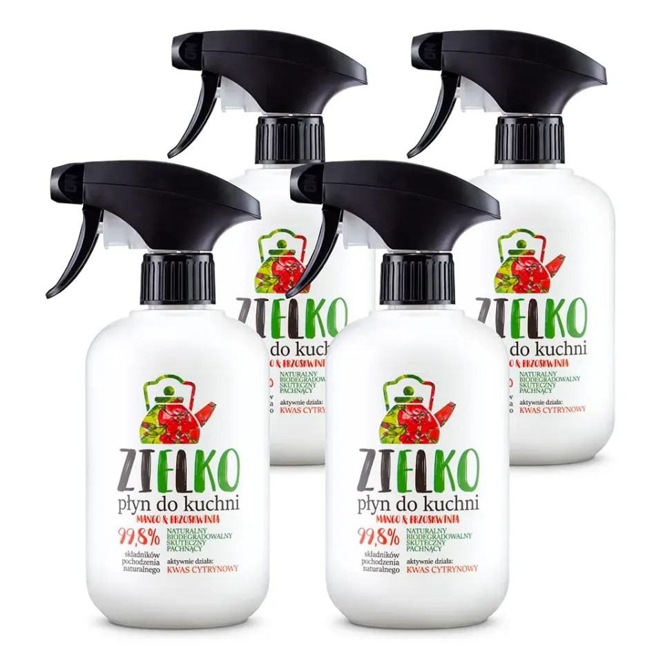 Zielko køkkenrengøring spray 4x500 ml fedt