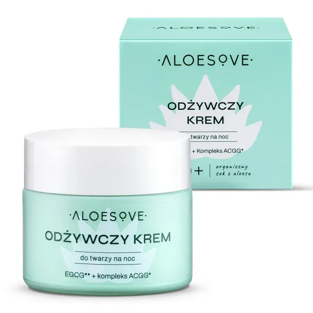 Aloesove natcreme ansigtscreme Q10 shea