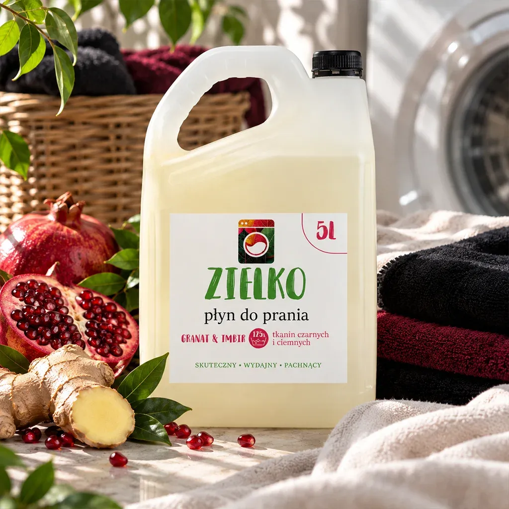 Zielko vaskemiddel sort tøj granat ingefær 5 liter