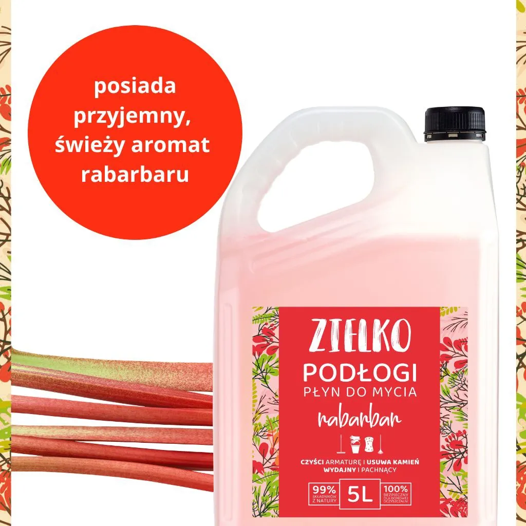 Zielko gulvvask rabarber 5 L til paneler og fliser