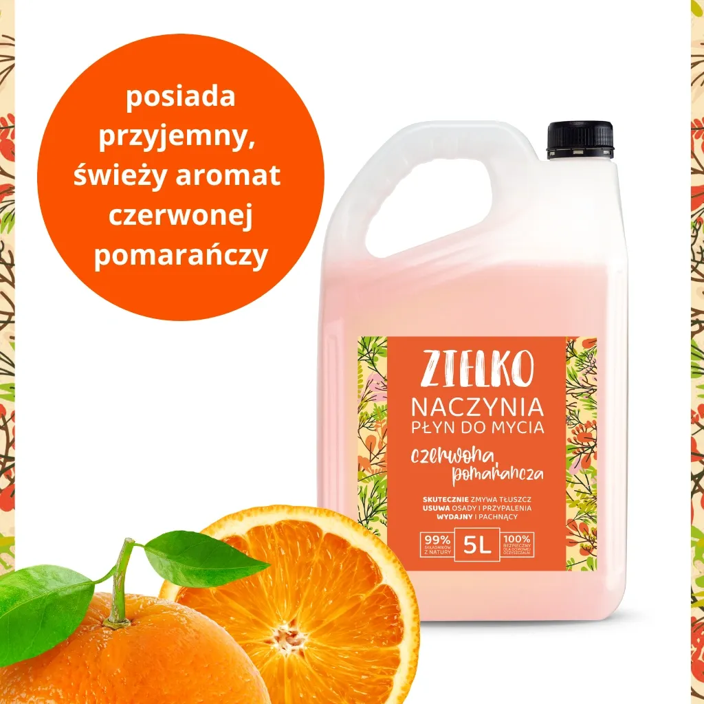 Sylveco Zielko opvaskemiddel rød appelsin 5L mild hånd