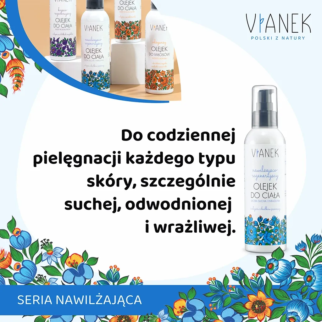Sylveco Vianek Kropsolie 200 ml til tør hud