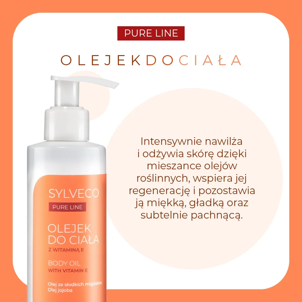 Sylveco Pure Line kropsolie vindrue jojoba nærende