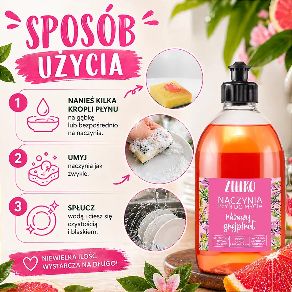 Sylveco Zielko opvaskemiddel pink grapefrugt