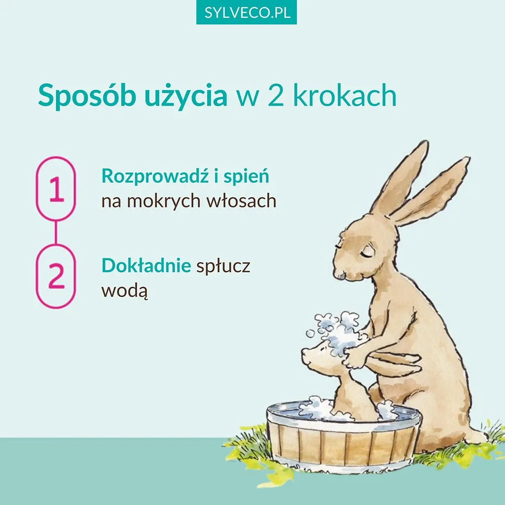 Sylveco Børn 3+ vaskeskum blåbær krop og hår