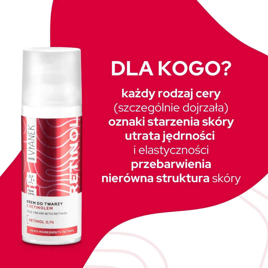 Vianek Hero ansigtscreme med retinol 0,1% udglattende