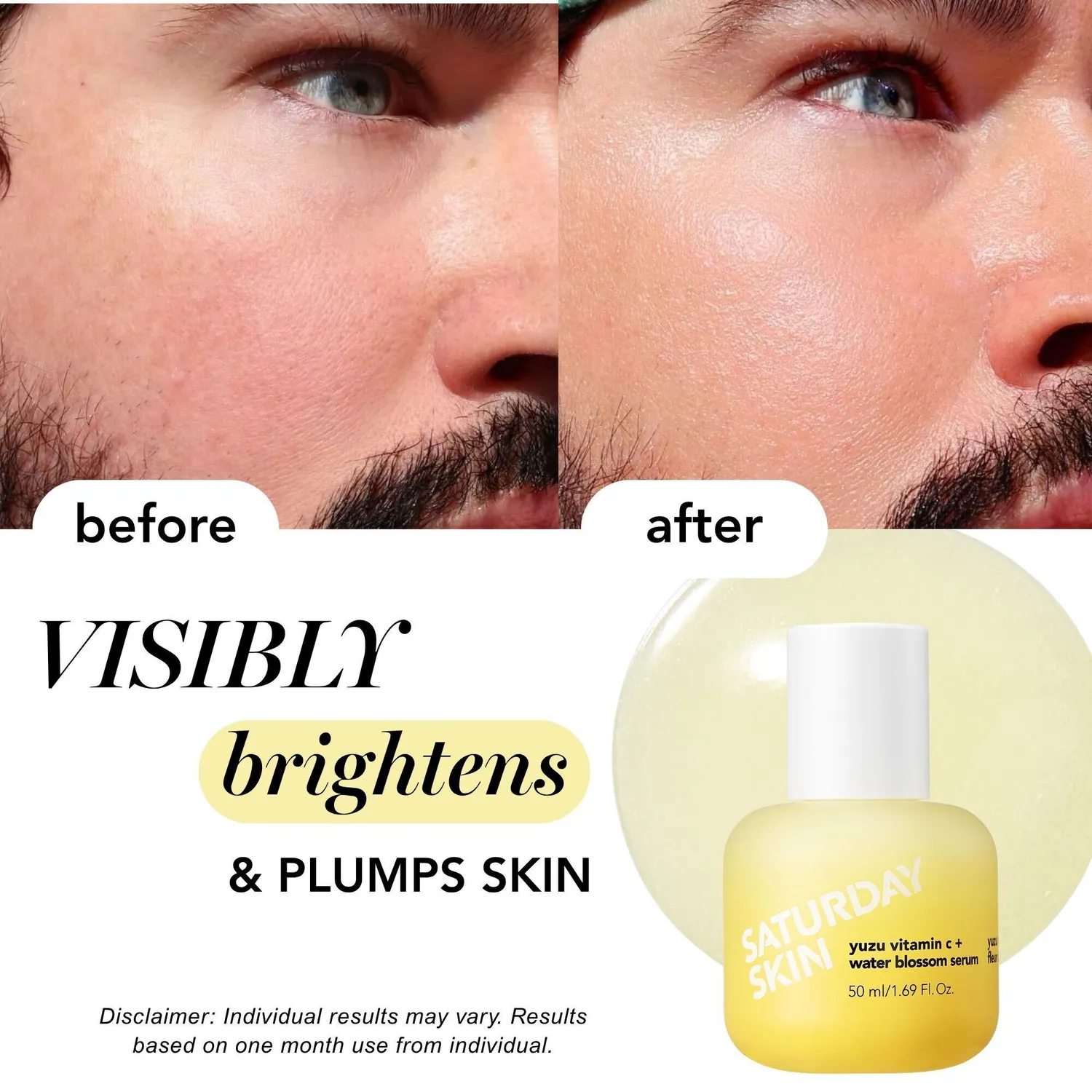 Saturday Skin Yuzu Vitamin C rutinesæt toner serum maske