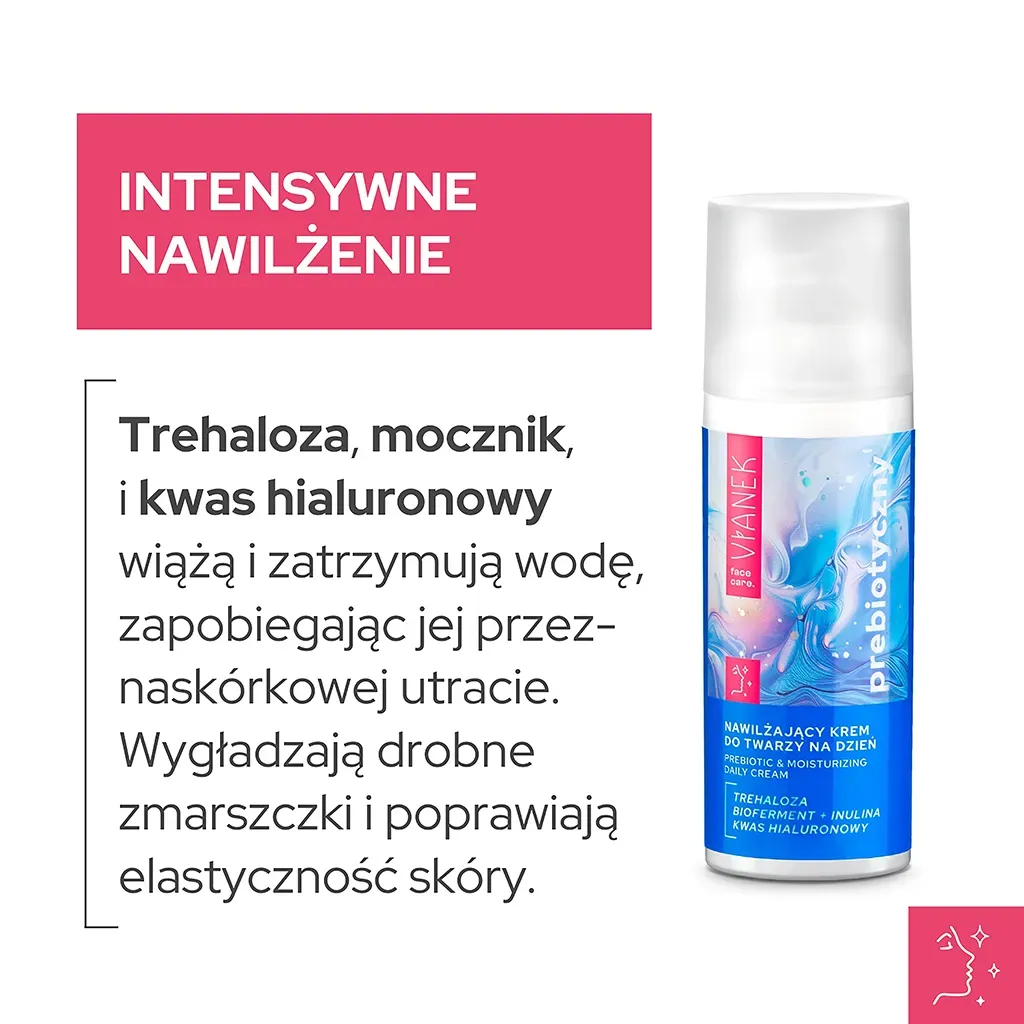 Vianek Prebiotisk dagcreme med hyaluron og inulin