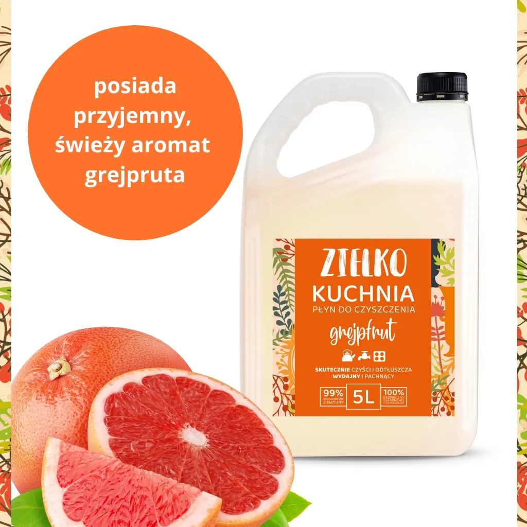 Zielko køkkenrengøring grapefrugt 5 liter