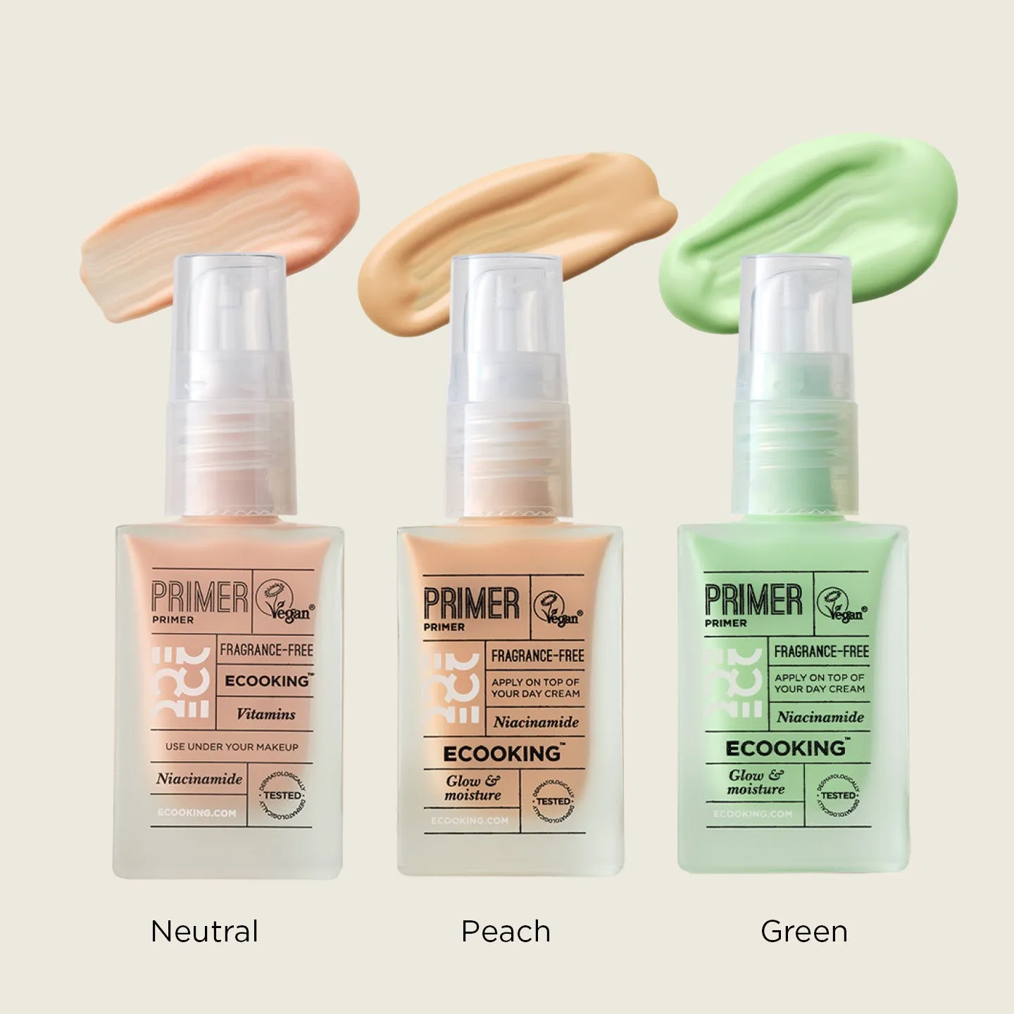 Ecooking Primer makeup primer Neutral jævn hud med glød
