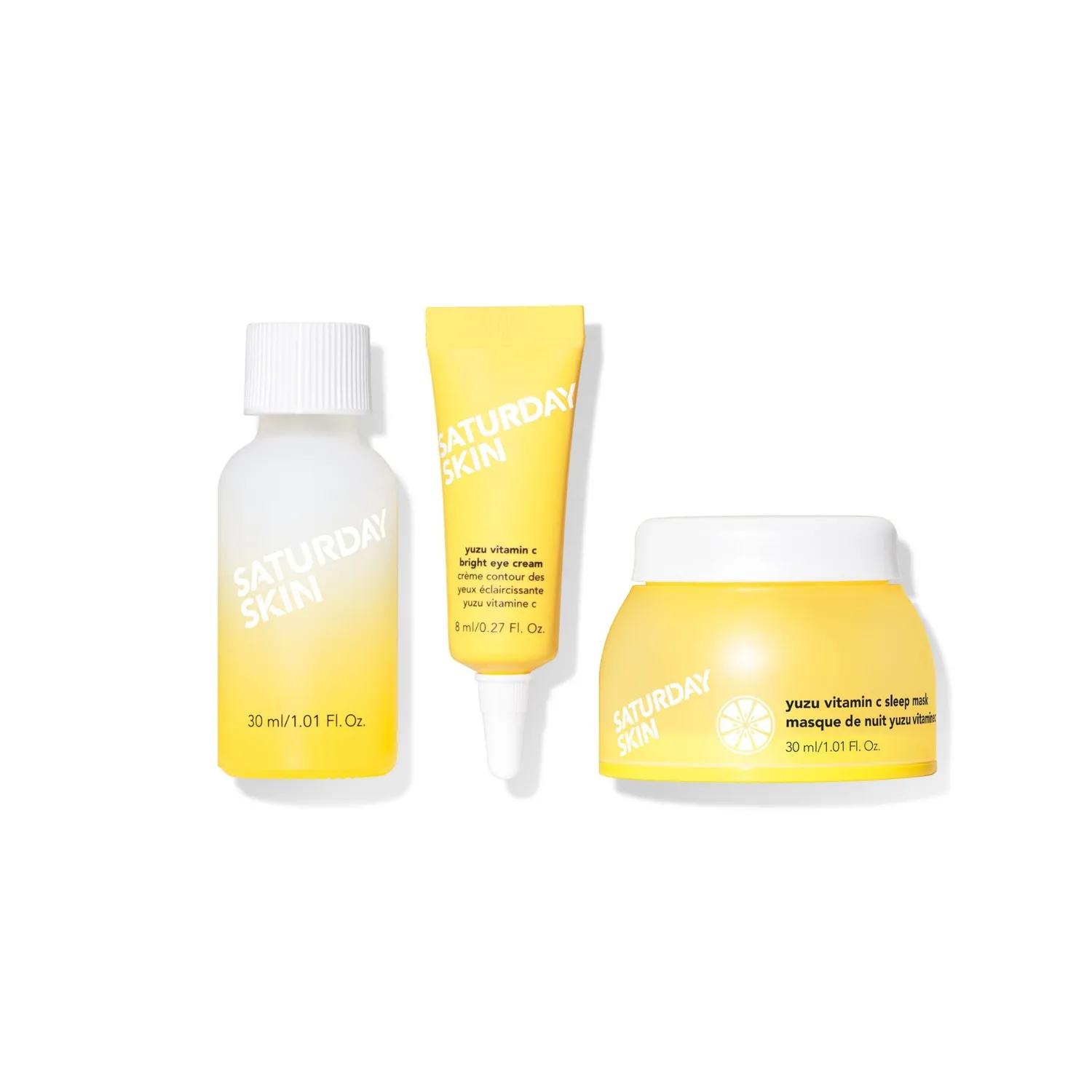 Saturday Skin Yuzu Bright Besties 3-trins sæt mini