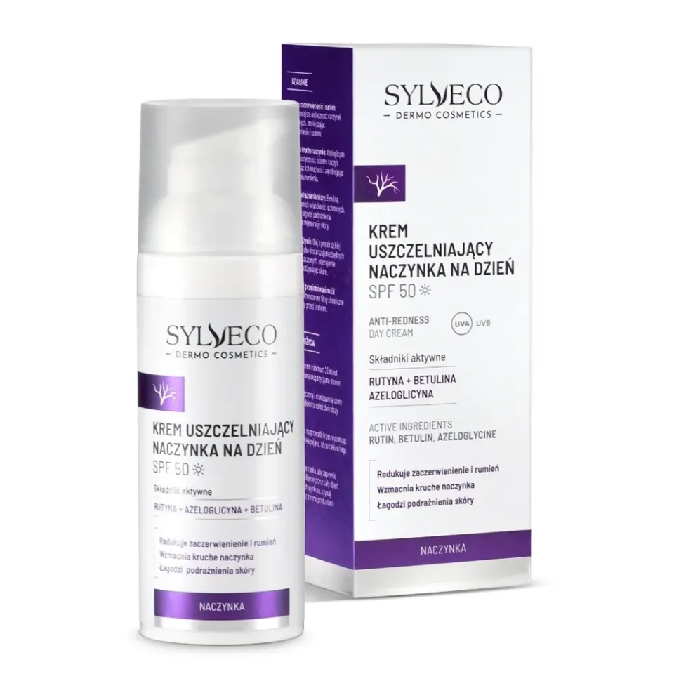 Sylveco Dermo dagcreme SPF50 rødme 50 ml