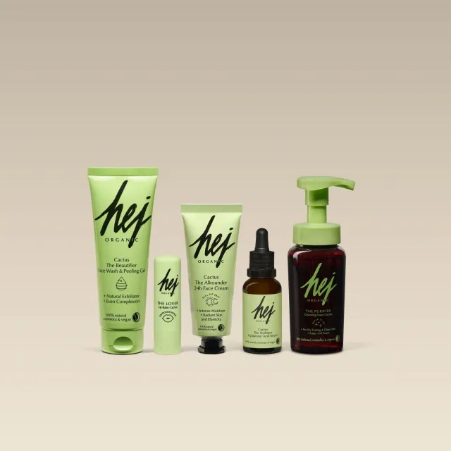 Hej Organic Cactus Bestseller Set hudplejesæt 5 dele