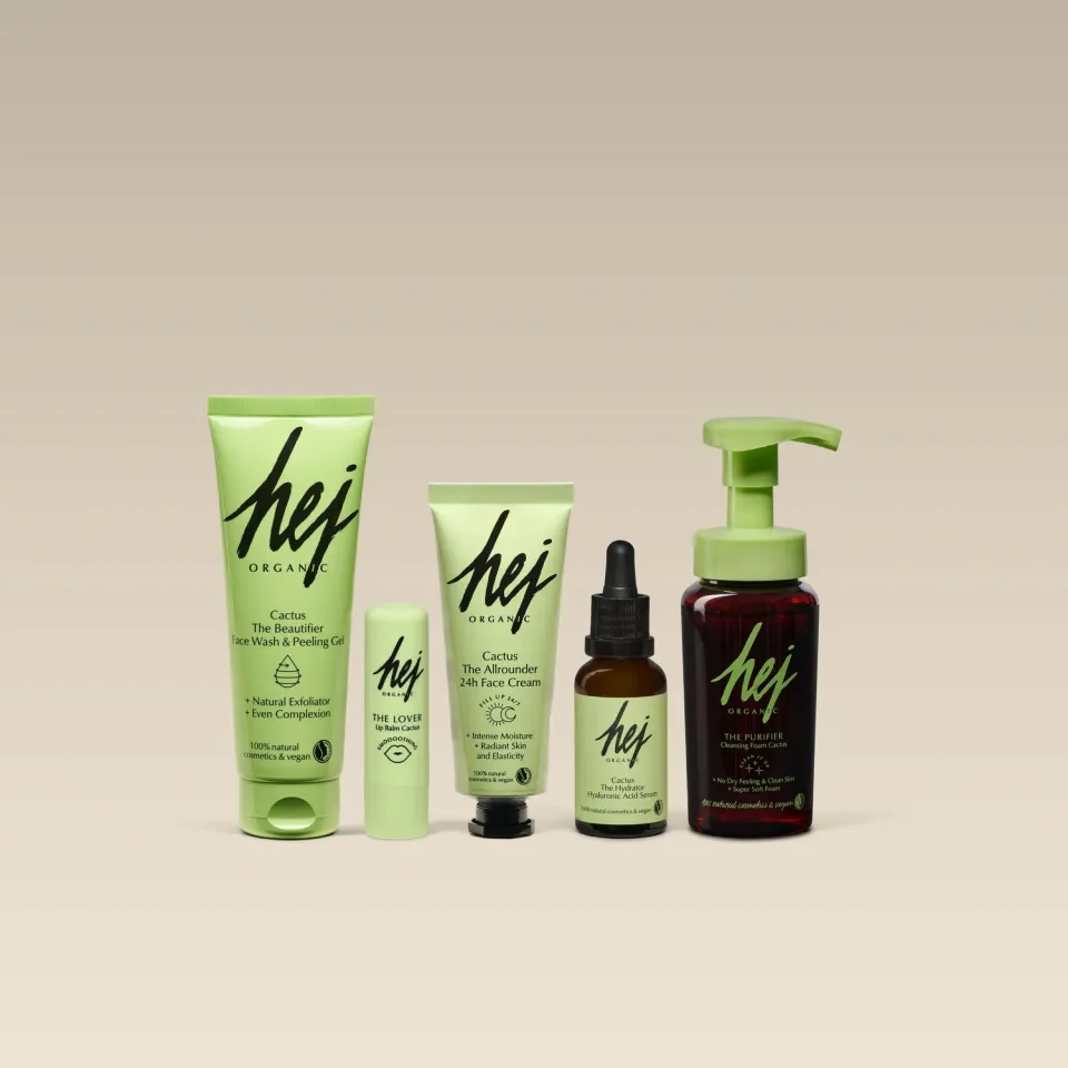 Hej Organic Cactus Bestseller Set hudplejesæt 5 dele