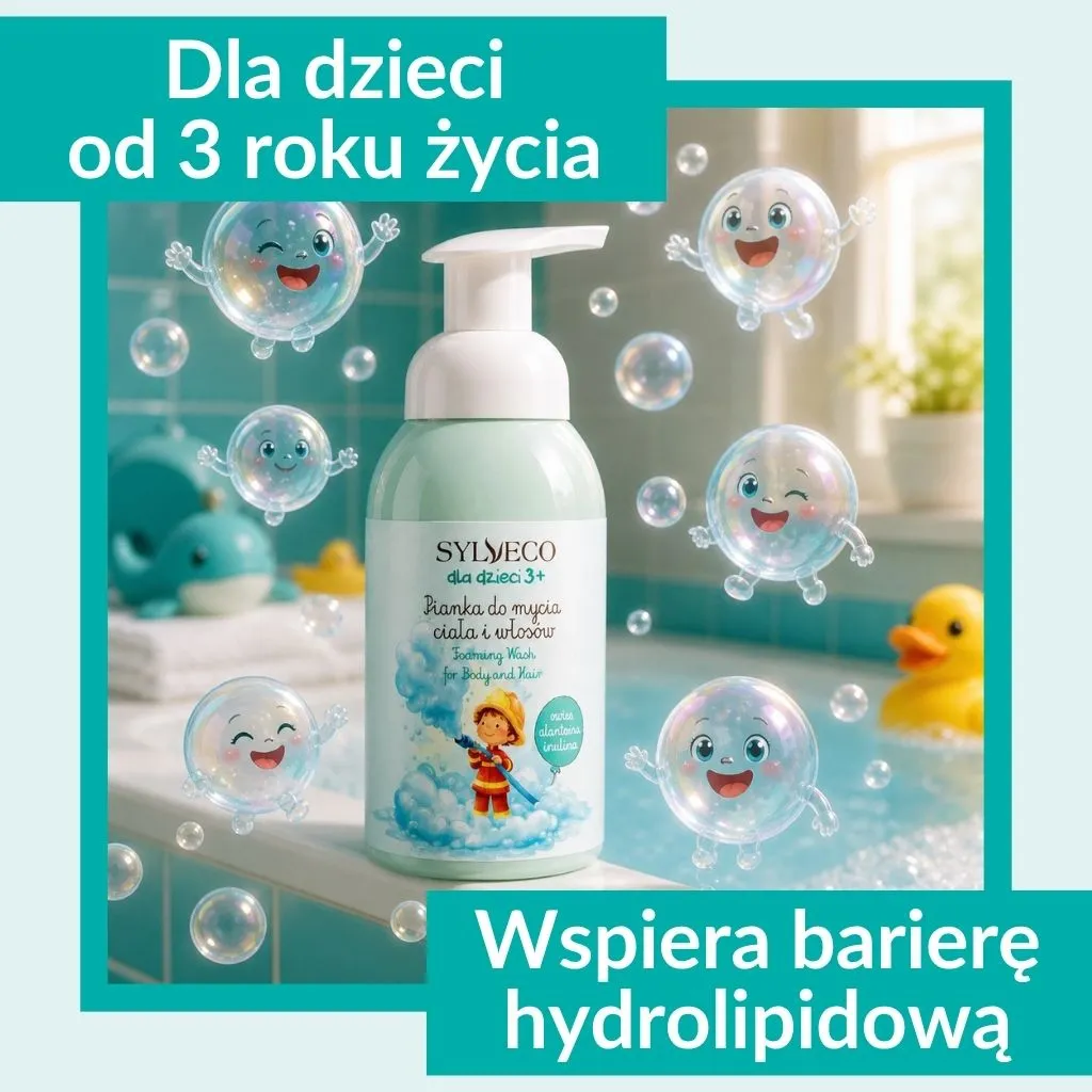 Sylveco Kids vaskeskum krop og hår 3+ bubblegum