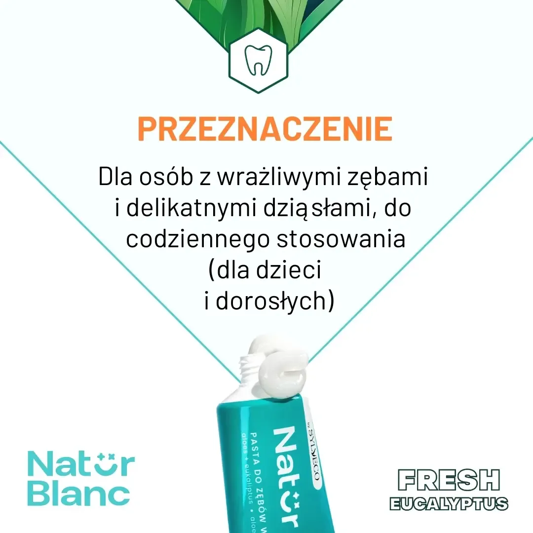 Sylveco Natur Blanc tandpasta Fresh Eucalyptus følsomme