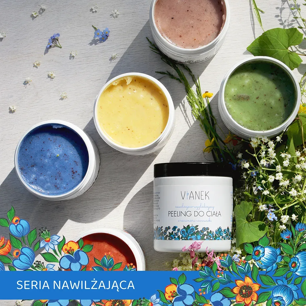 Vianek Fugtgivende Bodyscrub med sukker og sortkommen