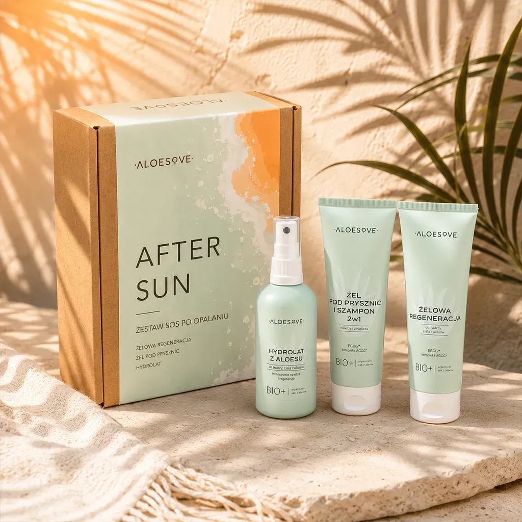 Sylveco Aloesove After Sun kropssæt 4 dele med aloe