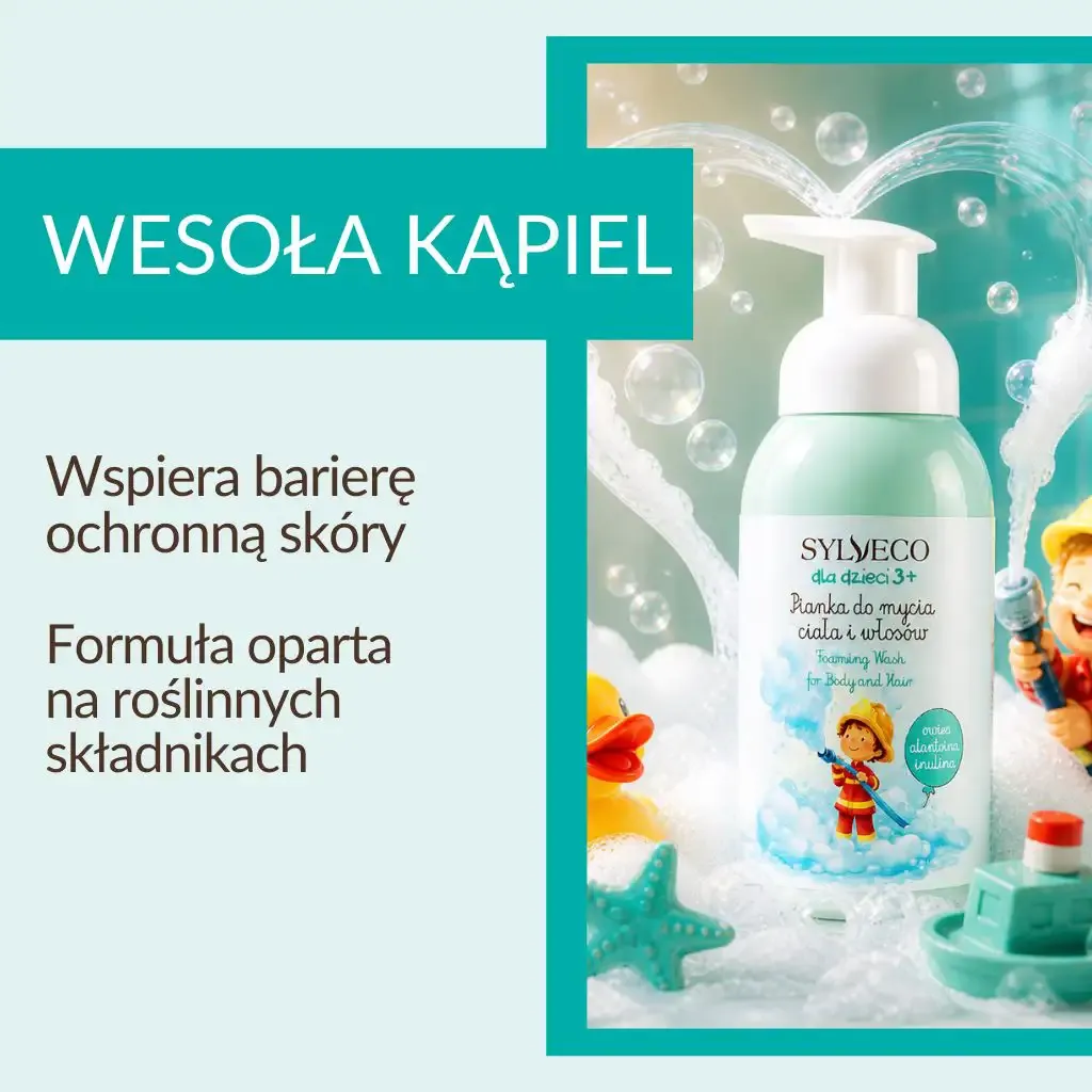 Sylveco Kids vaskeskum krop og hår 3+ bubblegum
