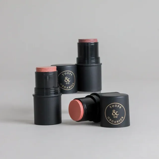 Toups and Co Organics Cream Cheek Tint blush Pink Frost mat