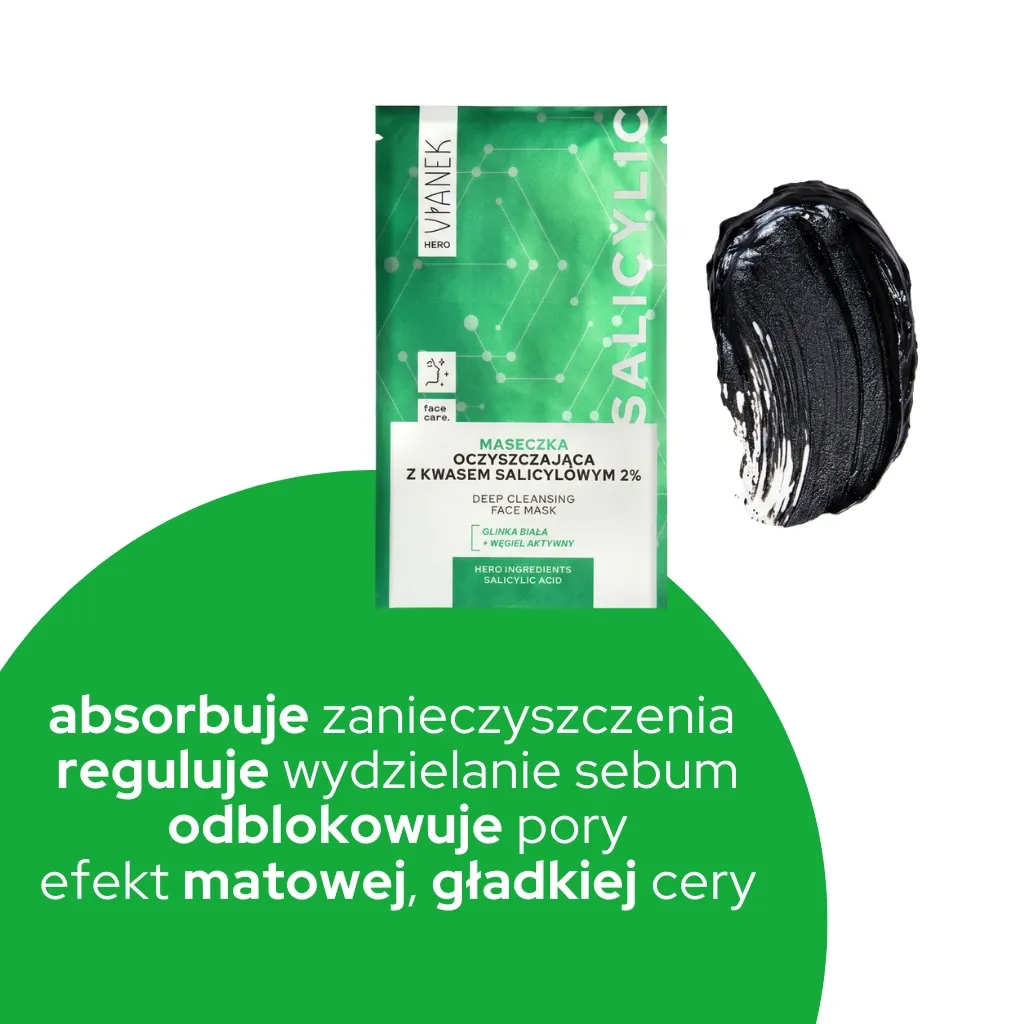 Sylveco Vianek Hero ansigtsmaske 10 ml salicylsyre