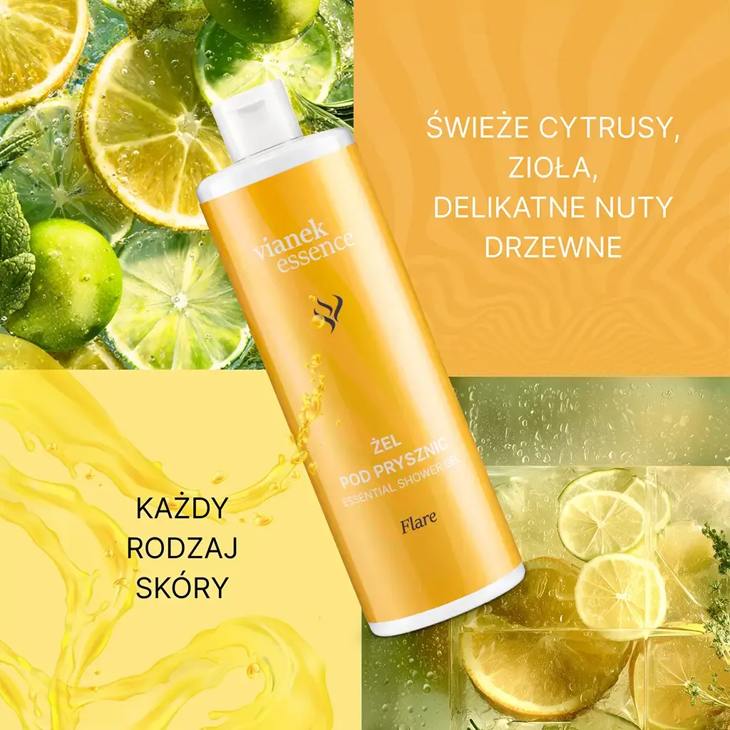 Vianek Essence Flare showergel med citrusduft