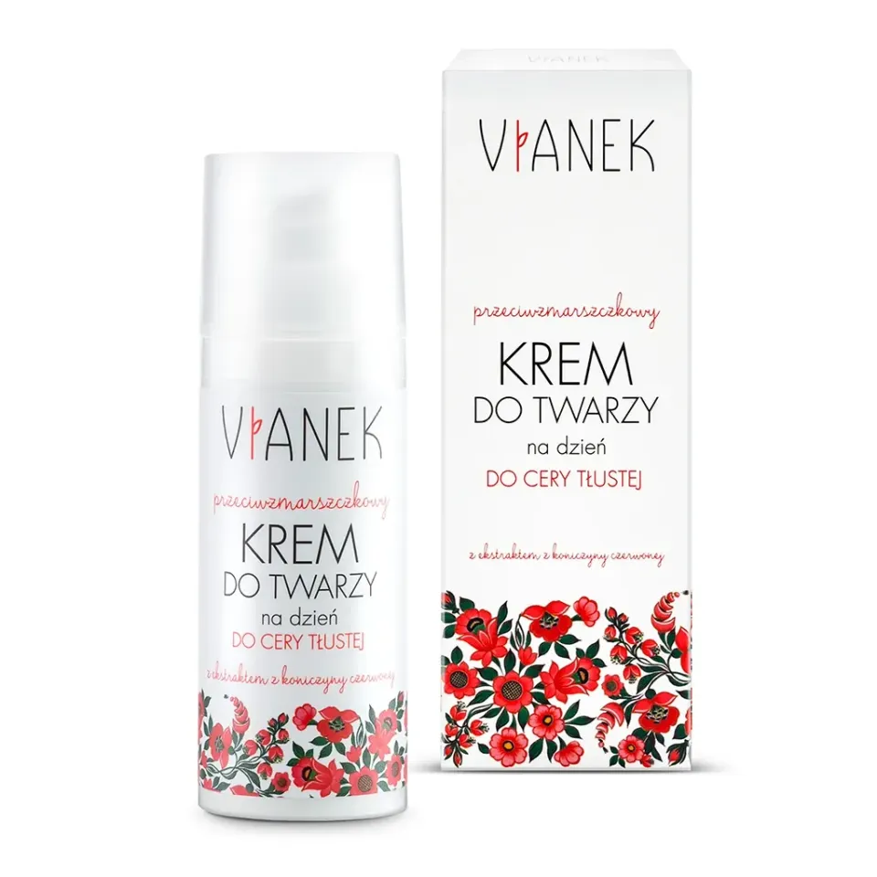 Vianek Antirynke dagcreme fedtet hud 50 ml mat