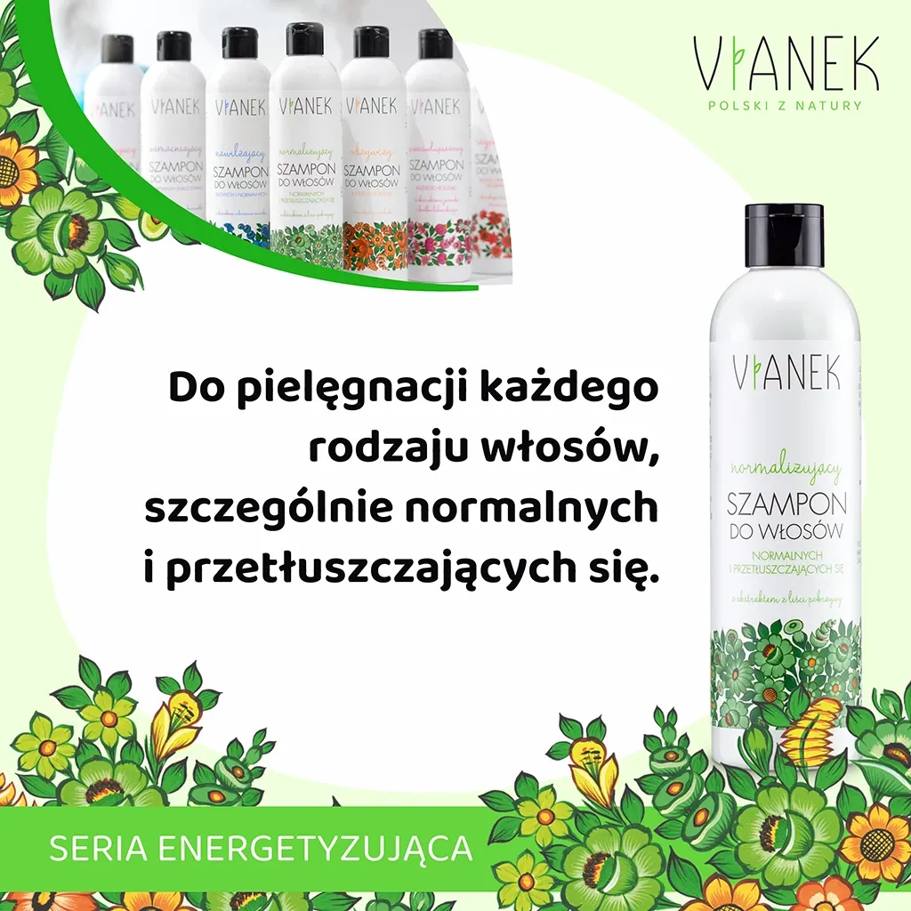 Vianek normaliserende shampoo 300 ml fedtet hår