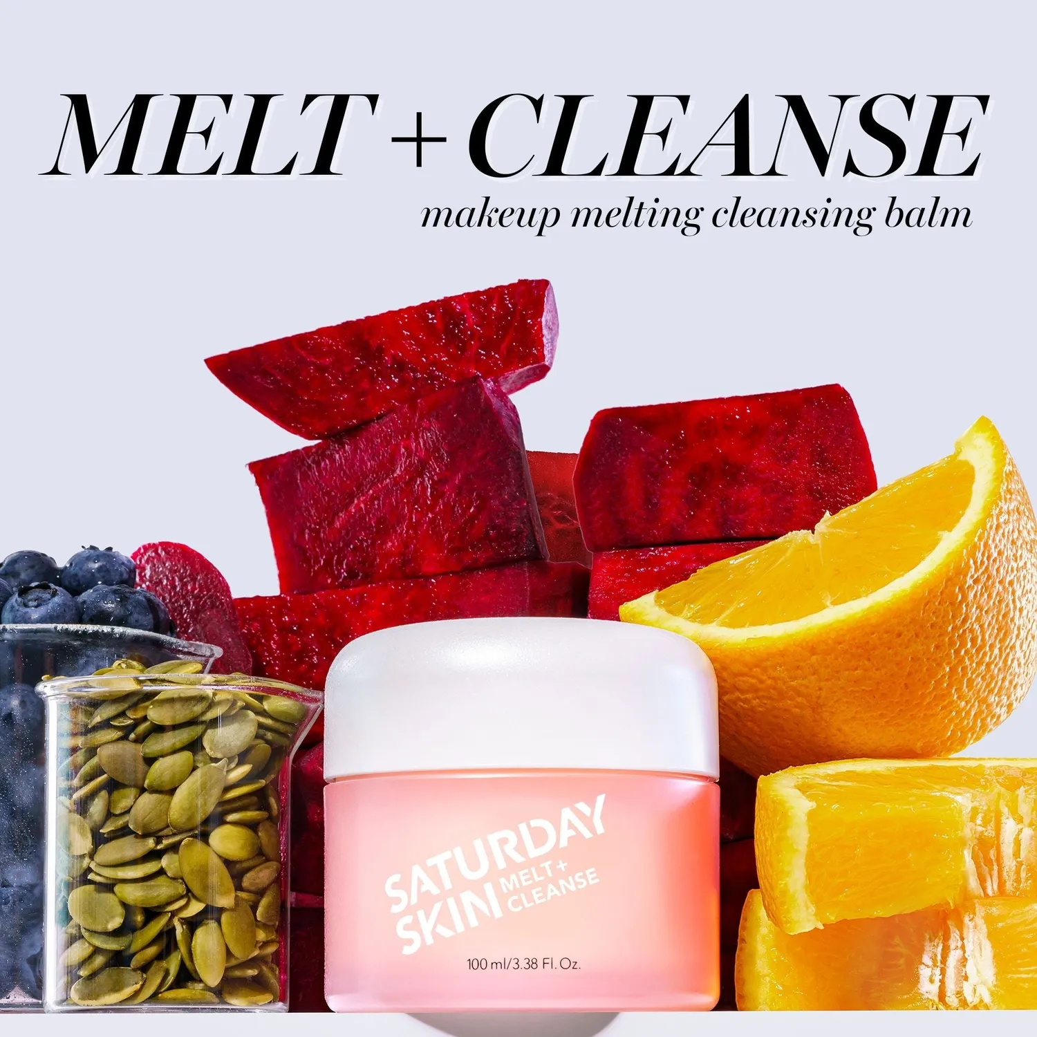 Saturday Skin Melt + Cleanse Rensebalm 100 ml makeupfjerner