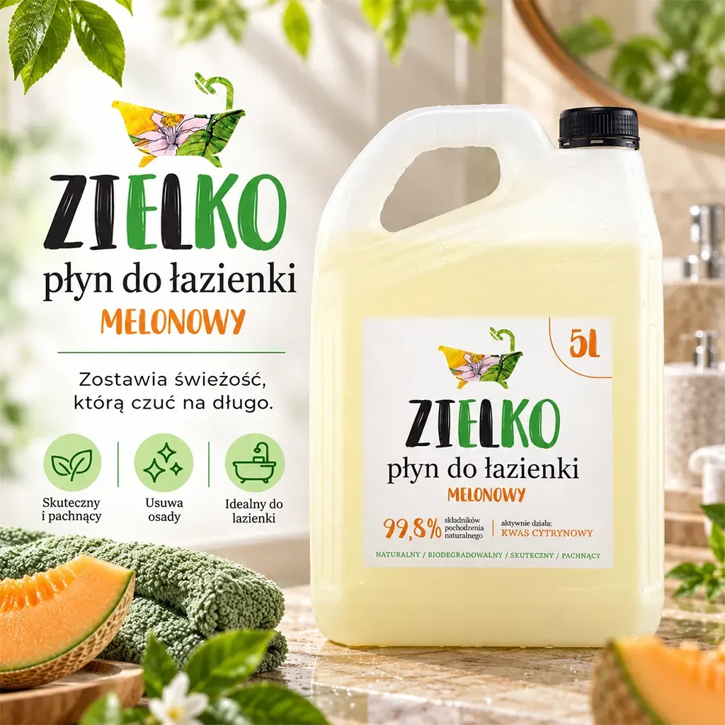 Sylveco Zielko Badeværelsesrens 5 L mod kalk