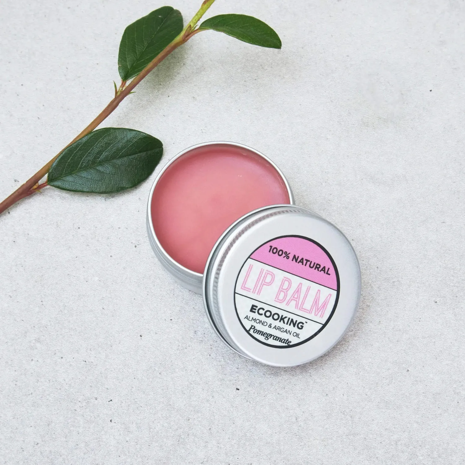 Ecooking Læbepomade Lip Balm 15 ml Granatæble