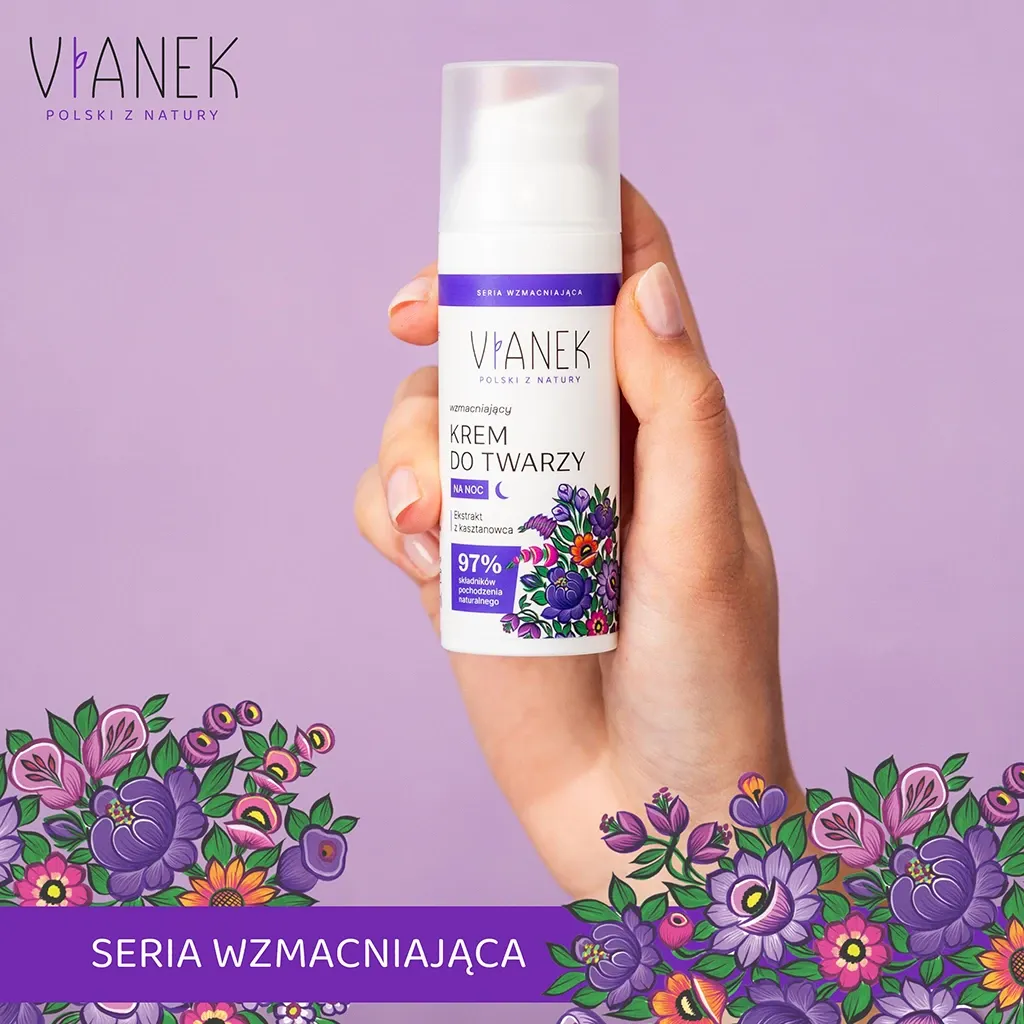 Sylveco Vianek styrkende natcreme 50 ml rødme