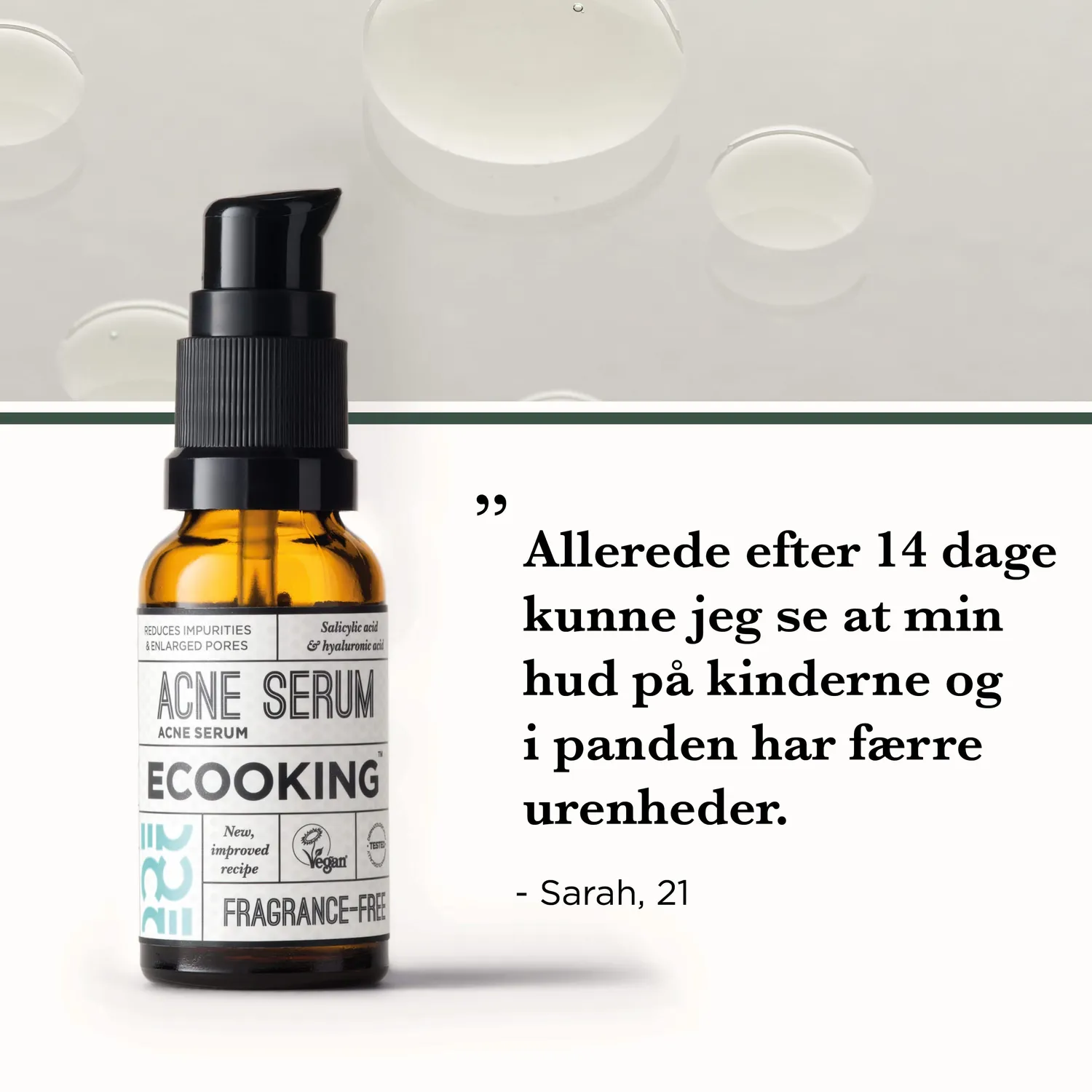 Ecooking Acne Serum serum mod urenheder salicylsyre