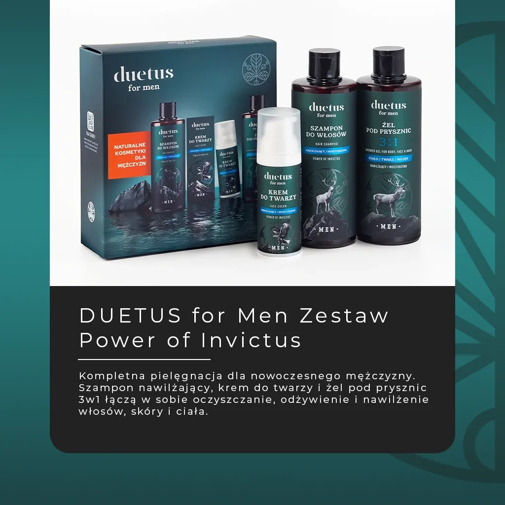 Duetus for Men Power of Invictus sæt ansigt krop hår