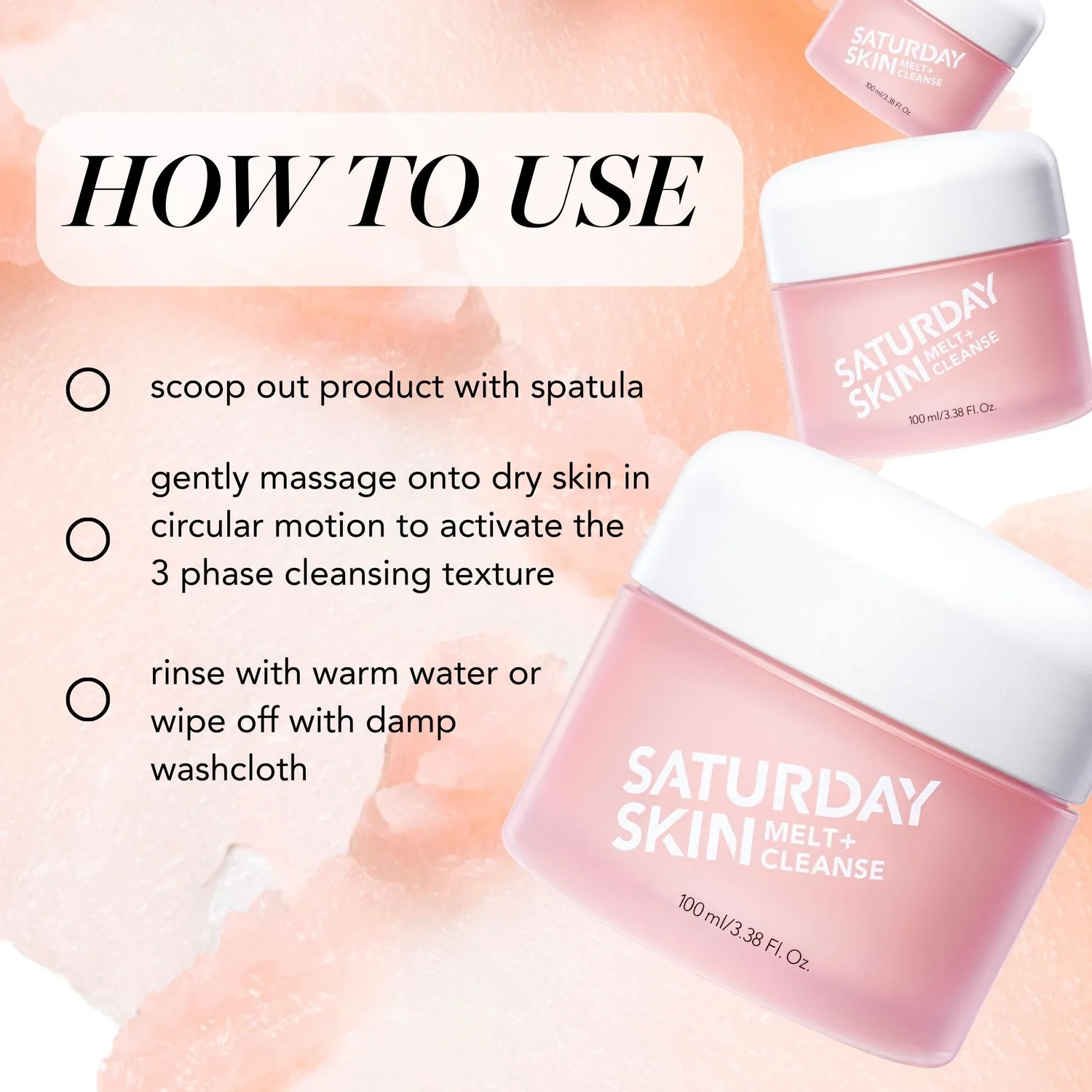 Saturday Skin Melt + Cleanse Rensebalm 100 ml makeupfjerner
