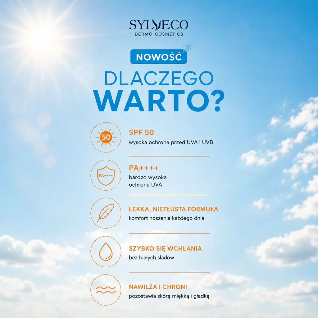 Sylveco Dermo solmælk SPF50 ansigt krop høj beskyttelse