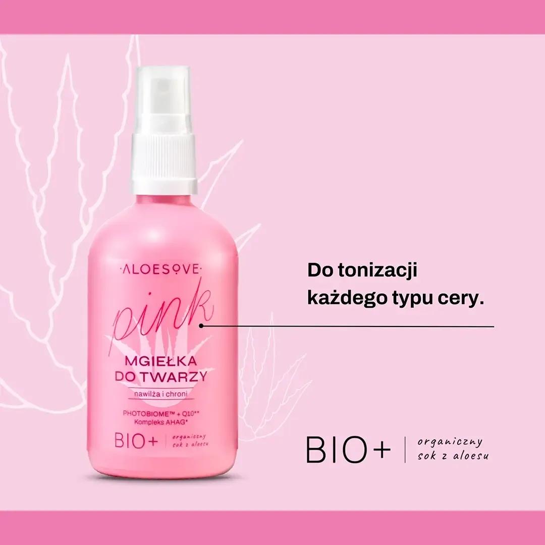 Sylveco Aloesove Pink ansigtsmist med hyaluronsyre