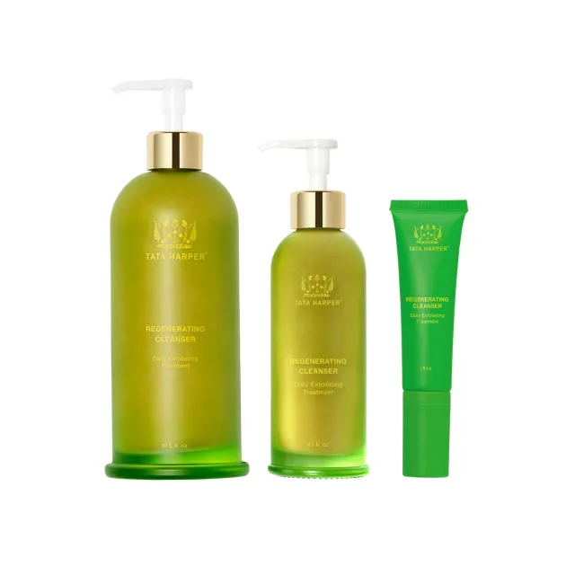 Tata Harper Regenerating Trio rensesæt mild eksfoliering