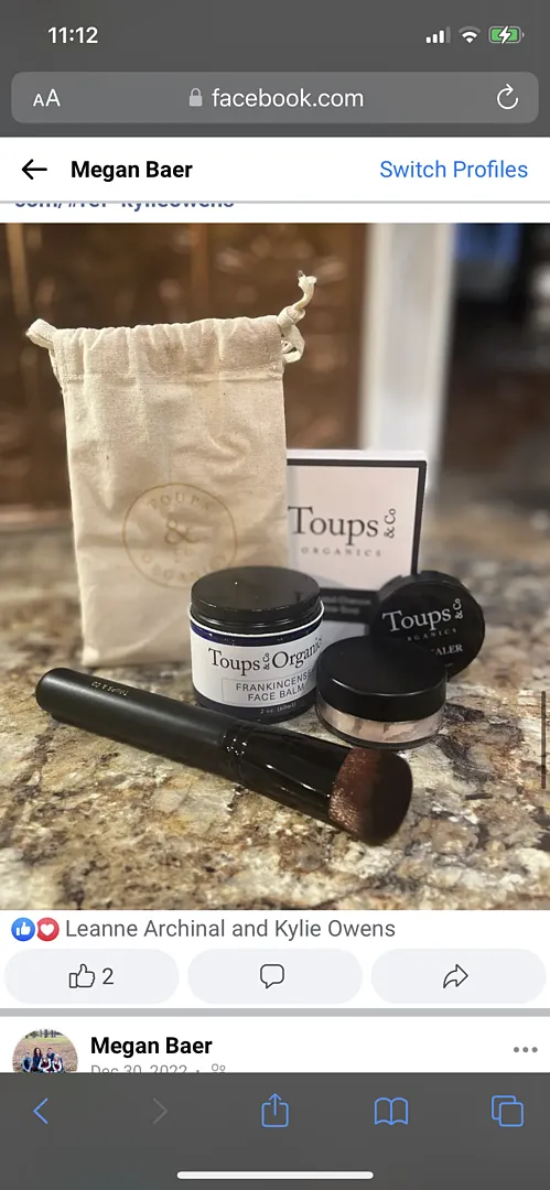 Toups and Co Organics Mineral Makeup pudder Fair 10g