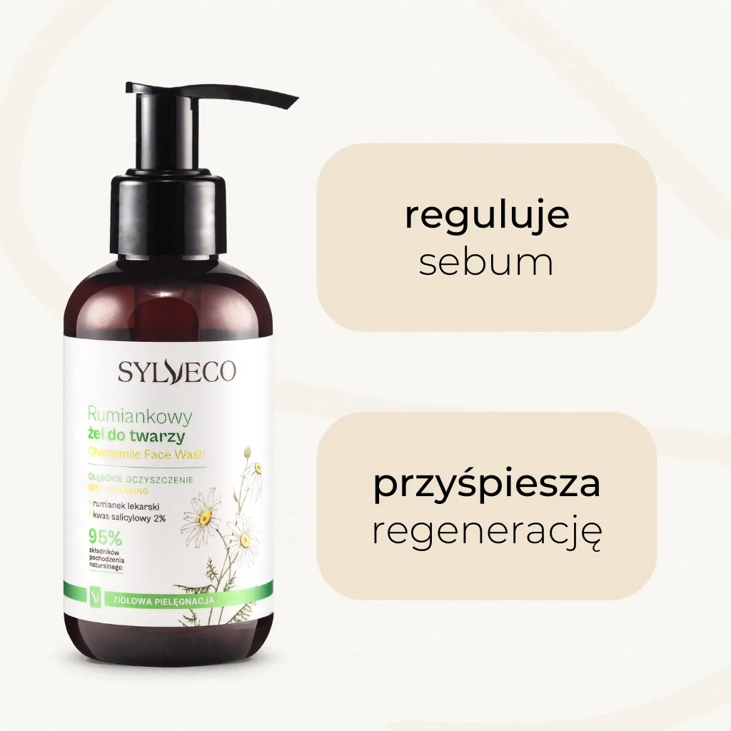 Sylveco kamille ansigtsgel 150 ml uren hud