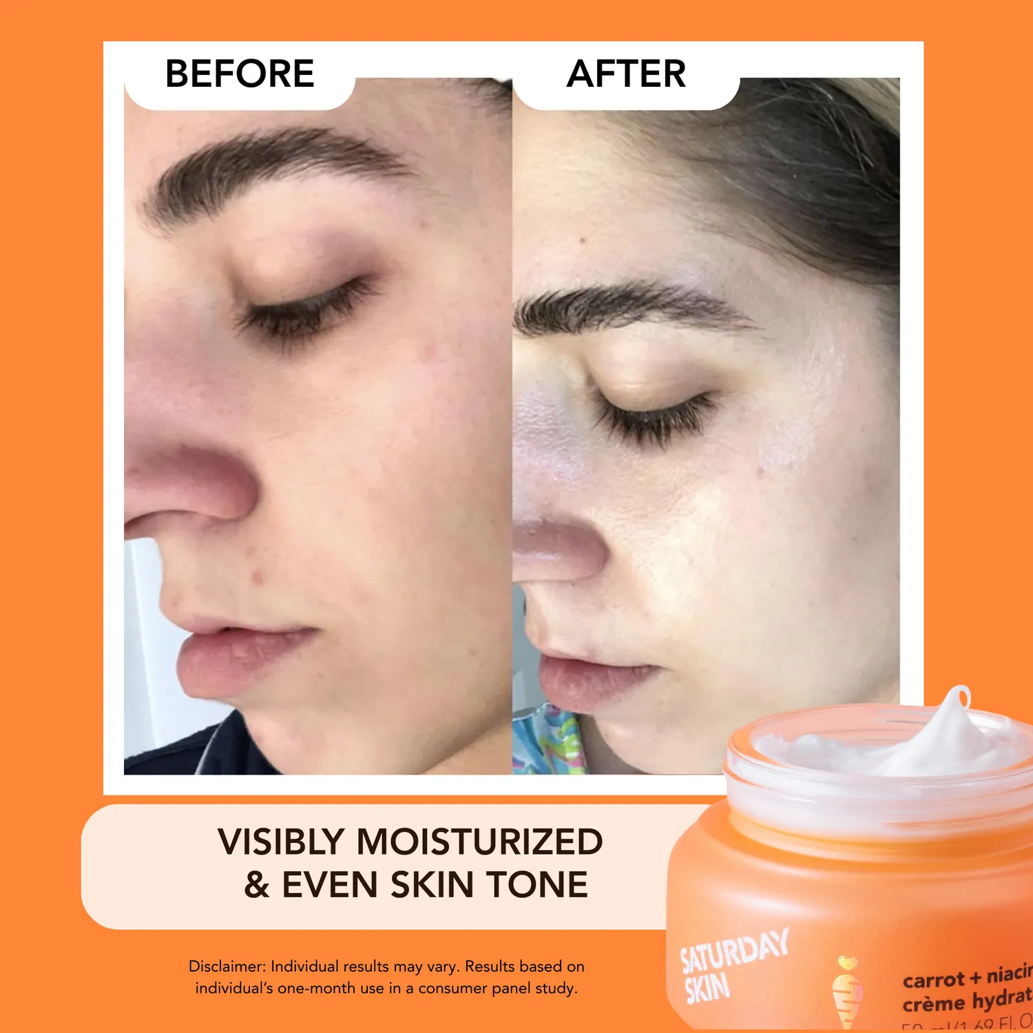 Saturday Skin Carrot + Niacinamide Moisture Cream 50 ml plejende