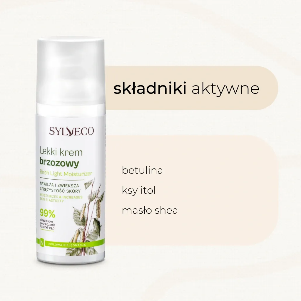 Sylveco let birkecreme ansigtscreme 50 ml fugt