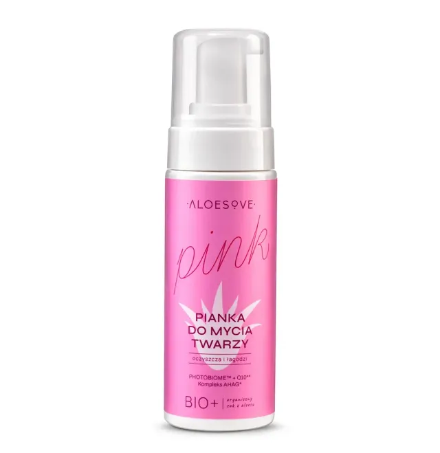 Aloesove Pink Ansigtsskum med aloe