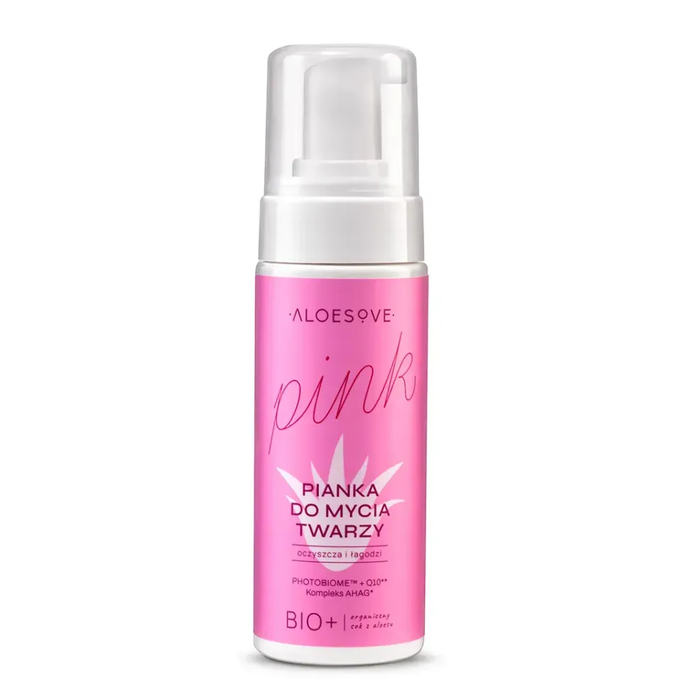Aloesove Pink Ansigtsskum med aloe